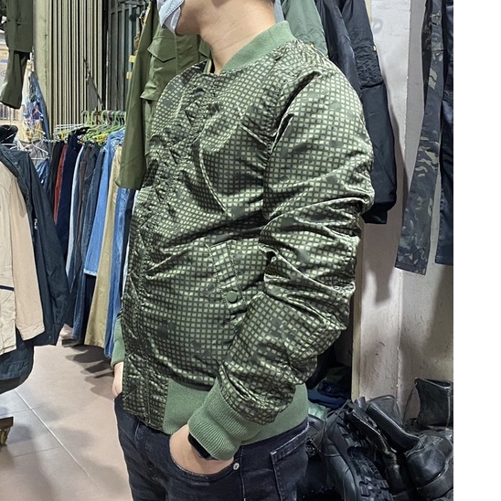 Áo Ma-1 Double camo - hàng chính hãng Alpha industries - sử dụng được 2 mặt