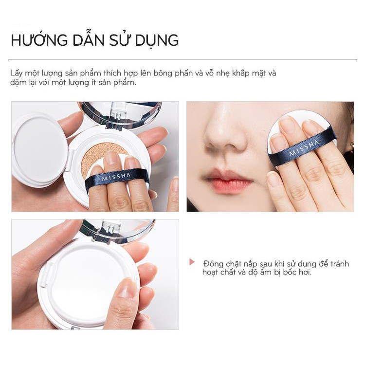 Phấn Nước Missha NEW EDITION Che Phủ Hoàn Hảo M Magic Cushion SPF 50+ PA+++