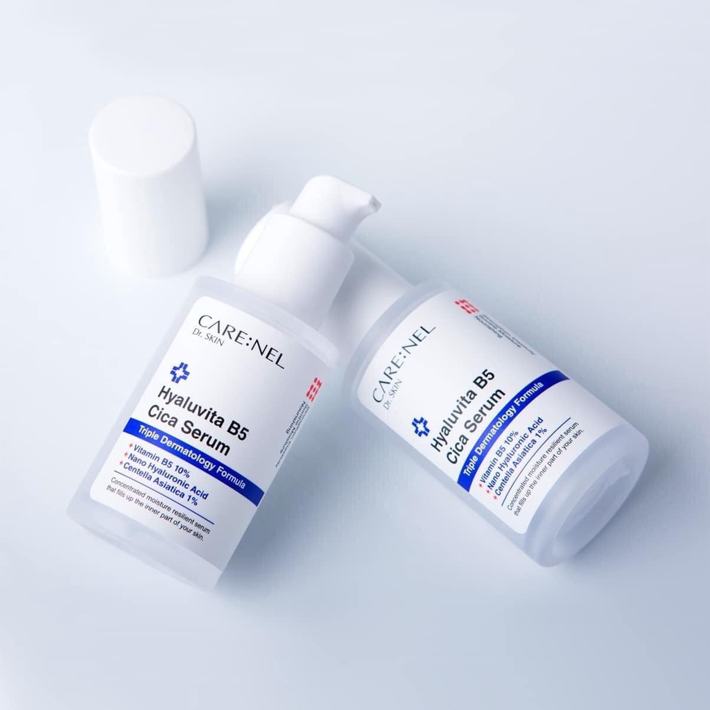 Rau má vitamin b5 mờ thâm làm dịu và trắng sáng da Carenel Hyaluvita B5 Cica Serum 30ml