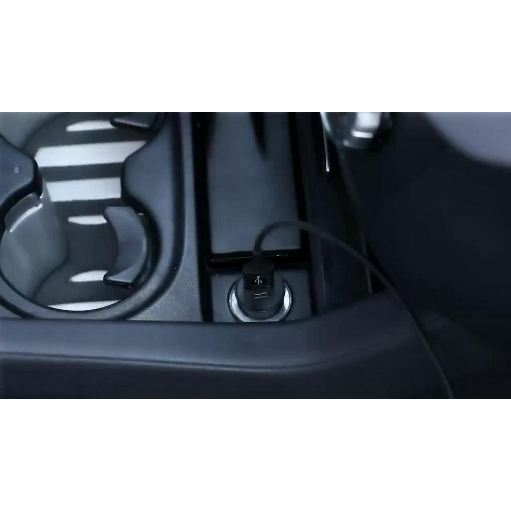 Bộ Chia Tẩu Sạc Trên Xe Ô Tô Ra Cổng Baseus (CRDYQ) 12 V-24V Tích Hợp 2 Cổng USB Sạc Nhanh Công Xuất 100w Dây 60cm | BigBuy360 - bigbuy360.vn