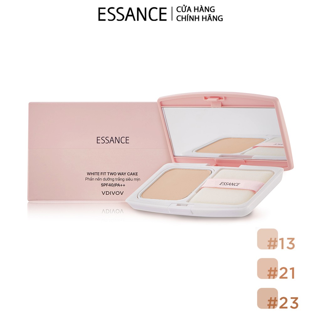 Phấn nền dưỡng trắng siêu mịn Essance White Fit Two Way Cake SPF40/PA++ 7g | BigBuy360 - bigbuy360.vn