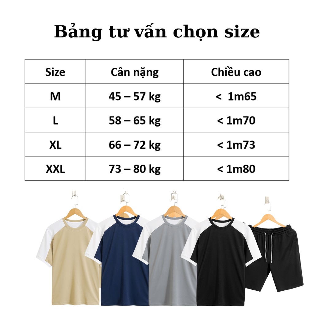 Bộ Thể Thao Nam 3655 Phối 2 Màu Vải Cá Sấu Cao Cấp Phù Hợp Mặc Nhà Hoặc Chơi Thể Thao