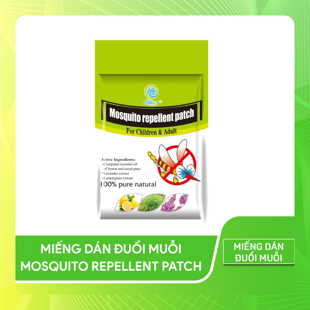 Miếng dán đuổi muỗi Mosquito Repellent giúp bé yêu tránh xa khỏi các loại công trùng - Túi 6 miếng