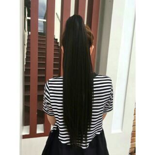 Tóc ngoặm thẵng hình thật