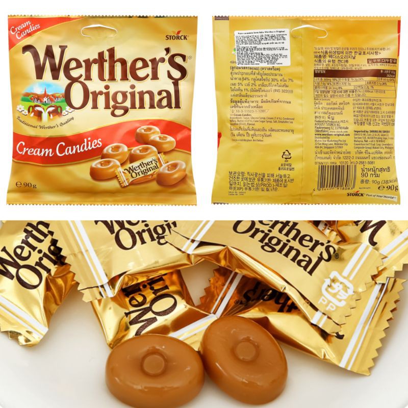 { ĐỨC } Kẹo Werther's Original Cream Candies gói 90G