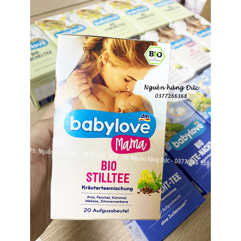 Trà hữu cơ Lợi sữa Babylove chuẩn Đức BIO - Nguồn hàng Đức