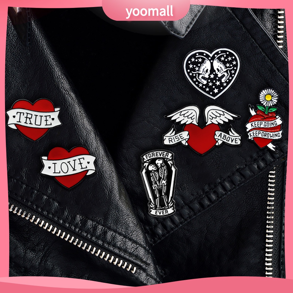 Ghim cài áo hình trái tim xinh xắn dành cho cả nam và nữ