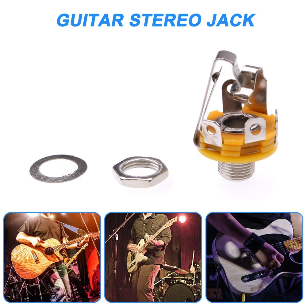 Set 2 Jack Cắm 1 / 4 Inch 6.35mm Chuyên Dụng Cho Đàn Guitar Điện