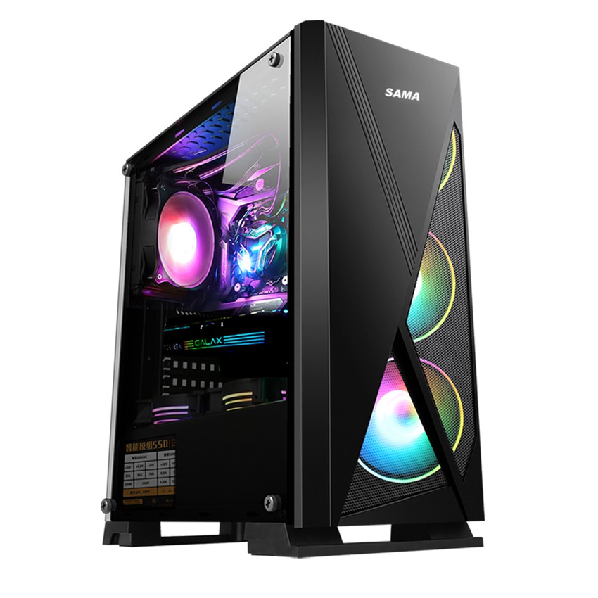 Vỏ Case SAMA Jazovo plus XII (Mid Tower/Màu Đen/ Trắng/Led RGB)