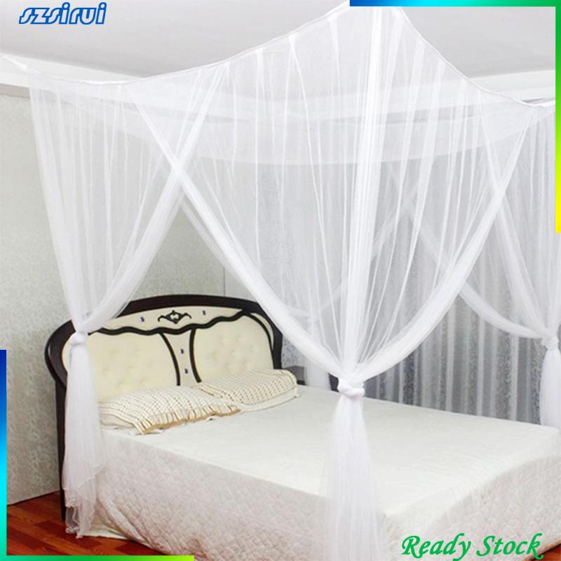 Màn Lưới 4 Bưu Điện Màu Trắng Trang Trí Phòng Ngủ Cho Bé Gái