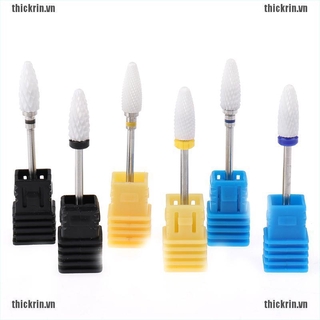 Nail Art Ceramic Grinding Bit Polishing Drill for Electric Grinding Machine
