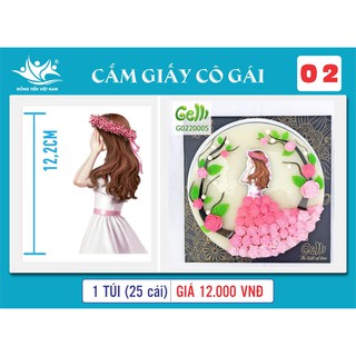 Cắm giấy cô gái