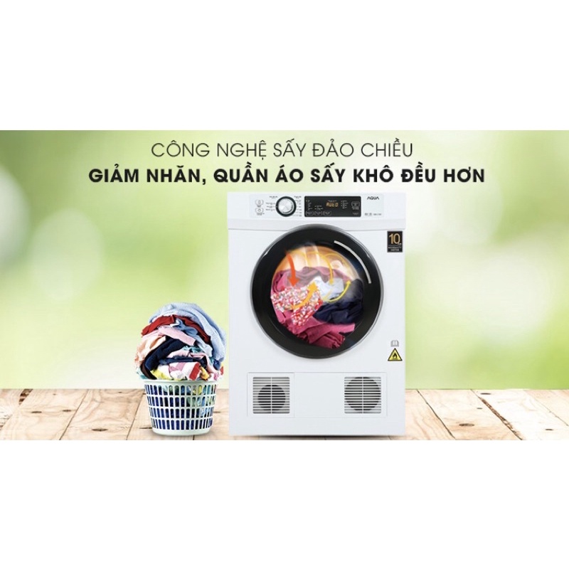 Máy sấy thông hơi Aqua 7 Kg AQH-V700FW