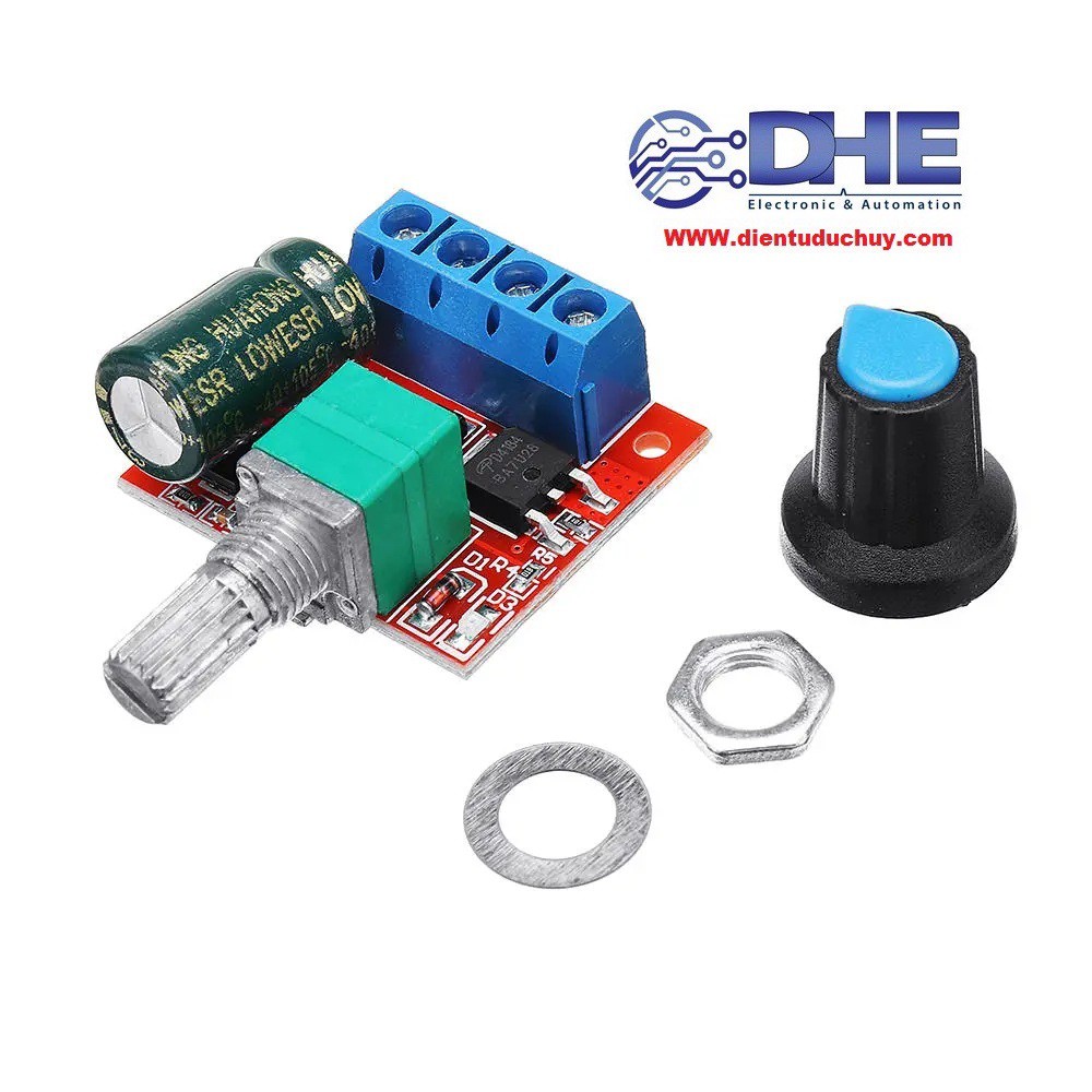 MẠCH CÔNG SUẤT ĐIỀU KHIỂN TỐC ĐỘ ĐỘNG CƠ DC - TẢI TỐI ĐA 5A (DẢI ĐIỆN ÁP RỘNG 5V-35V)