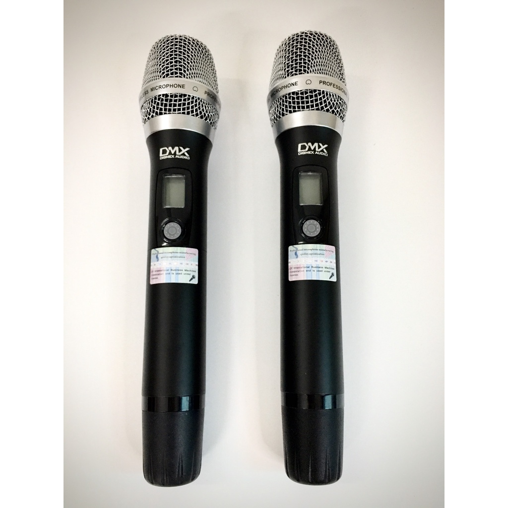Micro Không Dây DMX 2000 Pro Có Tự Ngắt, Dò Tần Số Sóng. Chuyên Karaoke Gia Đình, Phòng Trà, Quán Hát.