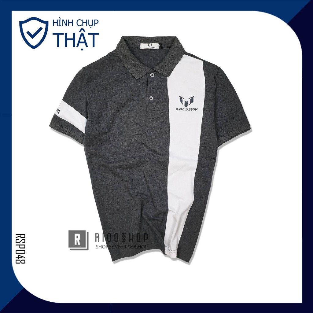 Áo polo nam, áo thun nam có cổ polo đẹp tay ngắn form rộng xịn Marc 1982 có big size, size xxl RSP048AV Riooshop | BigBuy360 - bigbuy360.vn