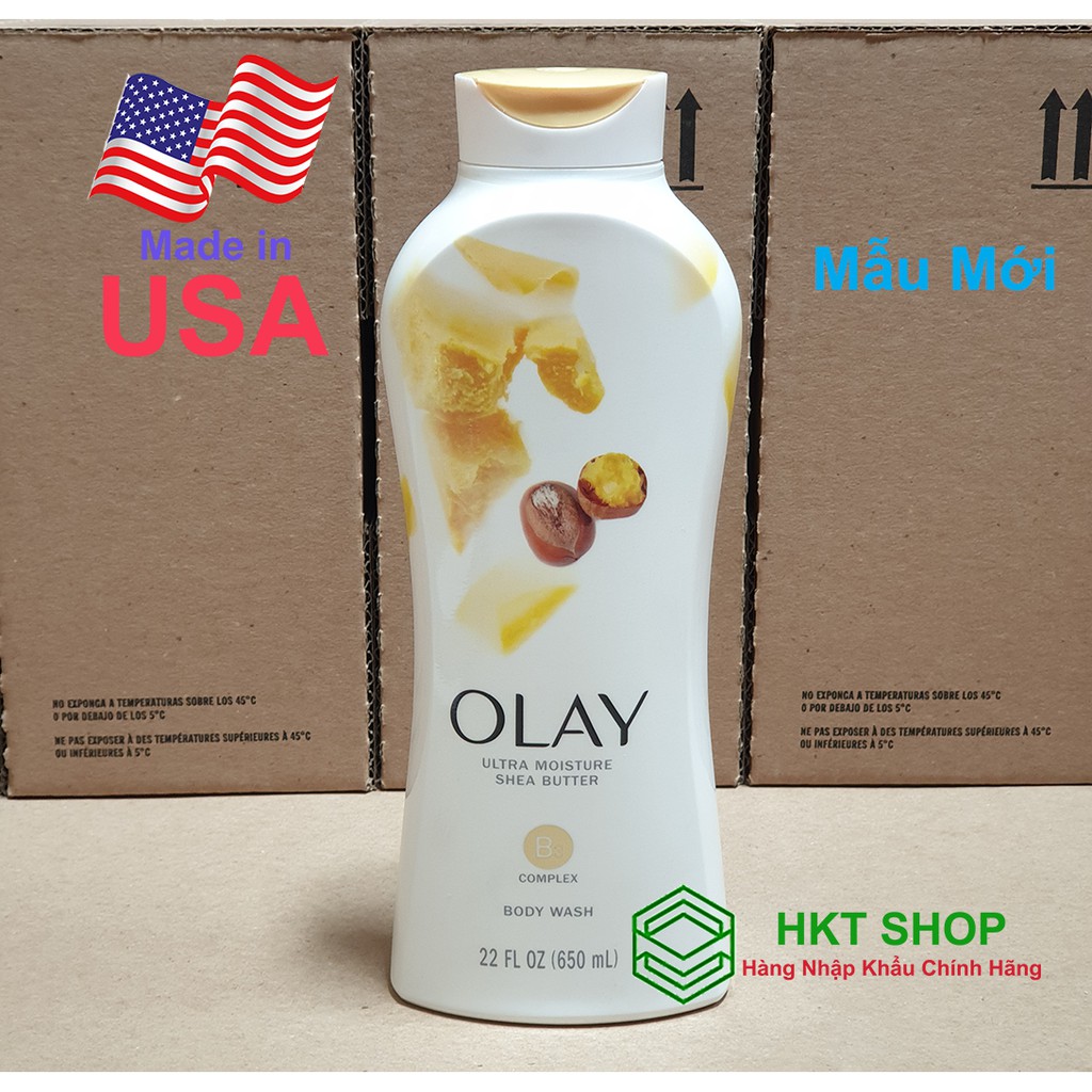 Sữa tắm Olay Ultra Moisture Shea Butter (Siêu dưỡng ẩm) 650ml