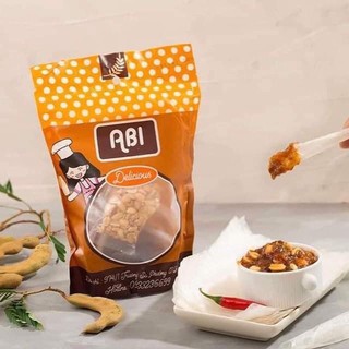 Bánh tráng sốt me ABi snack, bánh tráng ngon kèm sốt me thần thánh