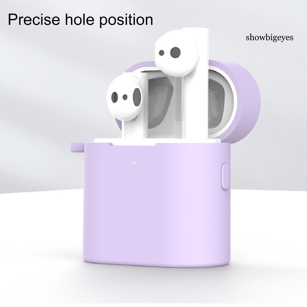 Túi Đựng Tai Nghe Mini Màu Trơn Có Dây Đeo Cho Xiaomi Air 2 / 2s