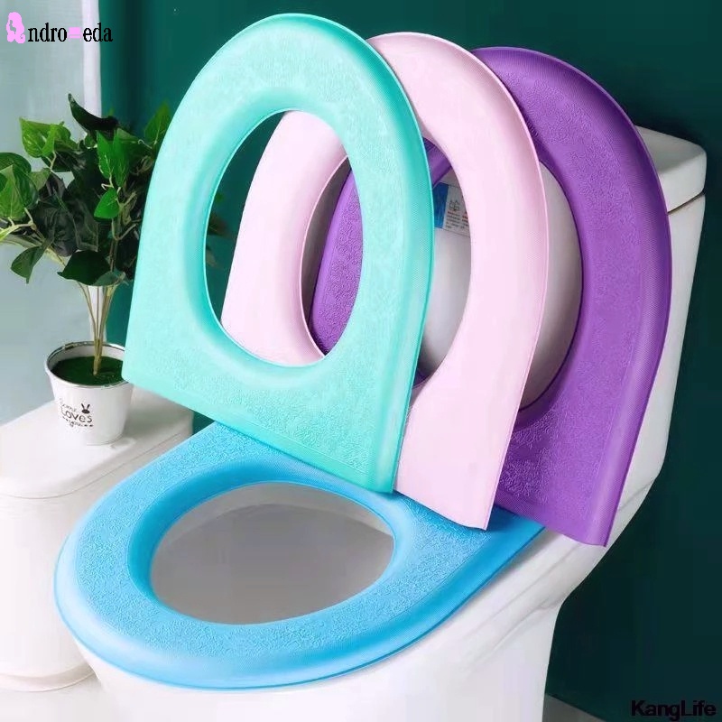 Đệm Lót Bồn Cầu Chất Liệu Mềm Mại Chống Thấm Nước Có Thể Giặt Sạch Tiện Dụng