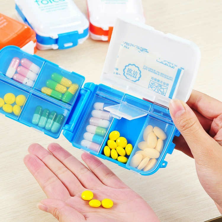 Khay Đựng Thuốc 7 Ngày FOLCA, Hộp Đựng Nhỏ Chia Thuốc Mini Tiện Lợi