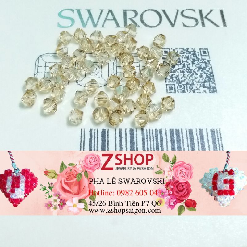 GÓI 30 HẠT NÓN 4 LY PHA LÊ SWAROVSKI