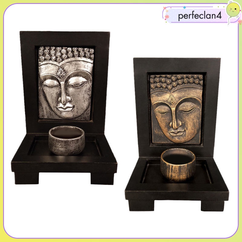 1 Giá Đỡ Nến Hình Mặt Phật Zen Cho Cửa Hàng Chân nến có trang trí hình phật