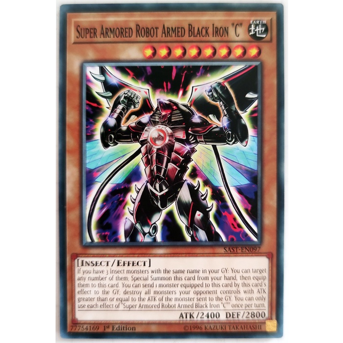 [Thẻ Yugioh] Super Armored Robot Armed Black Iron &quot;C&quot; |EN| Common