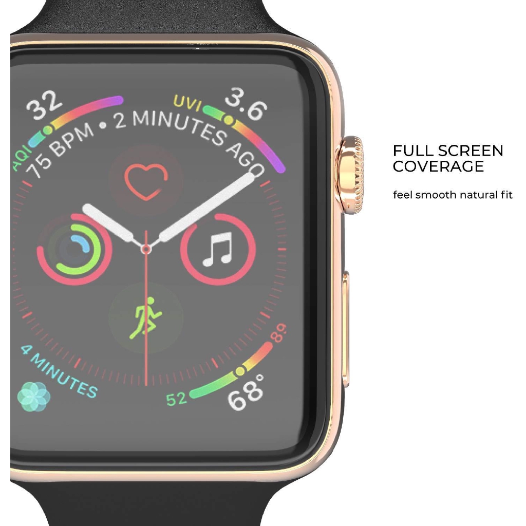 Kính Cường Lực Cong 3D Bảo Vệ Màn Hình Cho Apple Watch Series 4/5 3 2 1