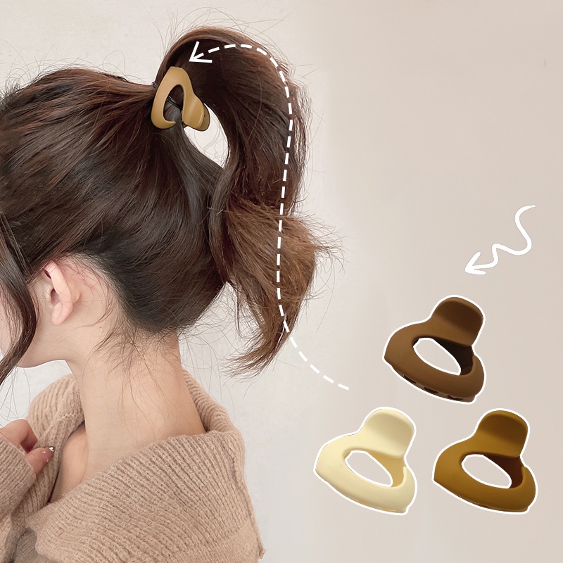 Kẹp Tóc Càng Cua Hình Tam Giác / Vuông / Hoa Thời Trang