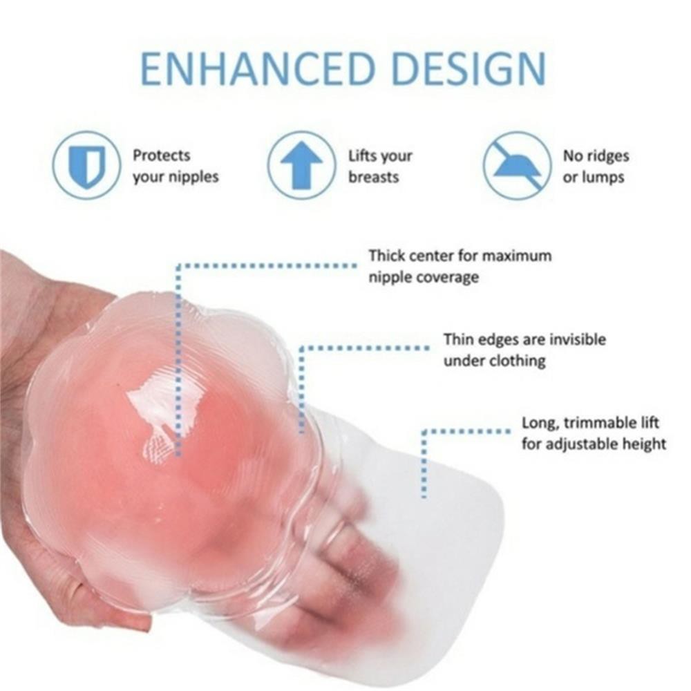 Cặp miếng dán ngực silicon vô hình có thể tái sử dụng cho nữ giới