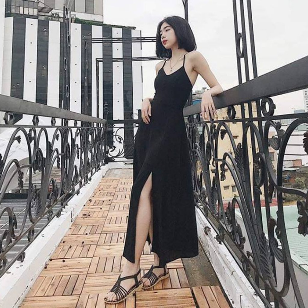 Đầm 2 Dây Maxi Đan Dây Lưng Dáng Dài Xẻ Tà Mang Đi Biển, Đi Chơi Đều Đẹp Hàng Cao Cấp [KÈM ẢNH THẬT] | BigBuy360 - bigbuy360.vn