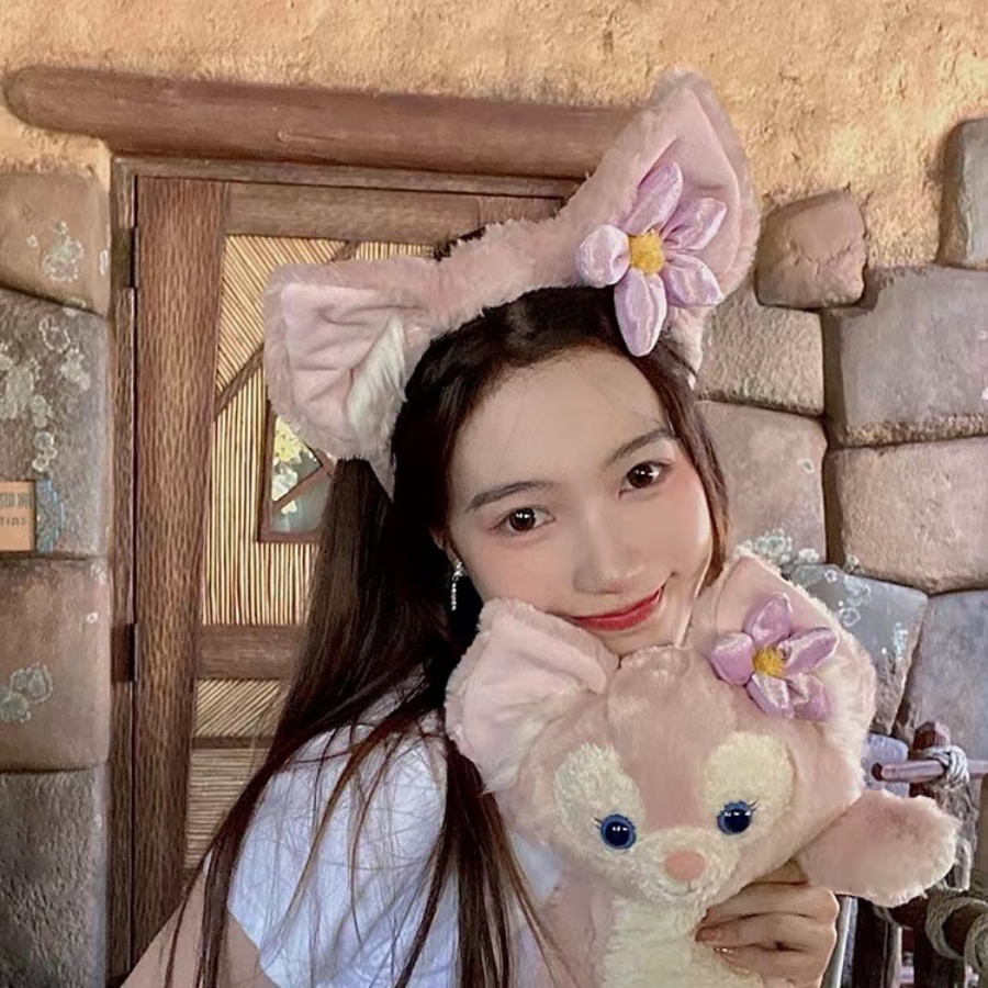 Băng Đô Cài Tóc Hình Hoạt Hình Disney Linna Belle Nhồi Bông Dễ Thương Cho Bé Gái