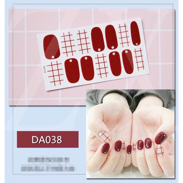 Set dán móng tay nails dán nghệ thuật nhiều màu - có ngay bộ móng đẹp trong 5 phút (Nail wraps / Nail stickers)