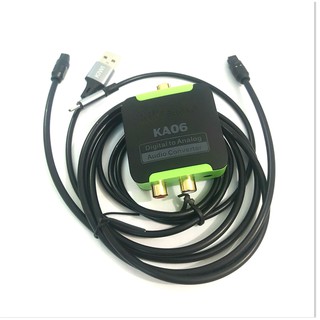 Bộ chuyển âm thanh TV 4K quang optical sang audio AV ra amply KA06-Hàng Chính hãng