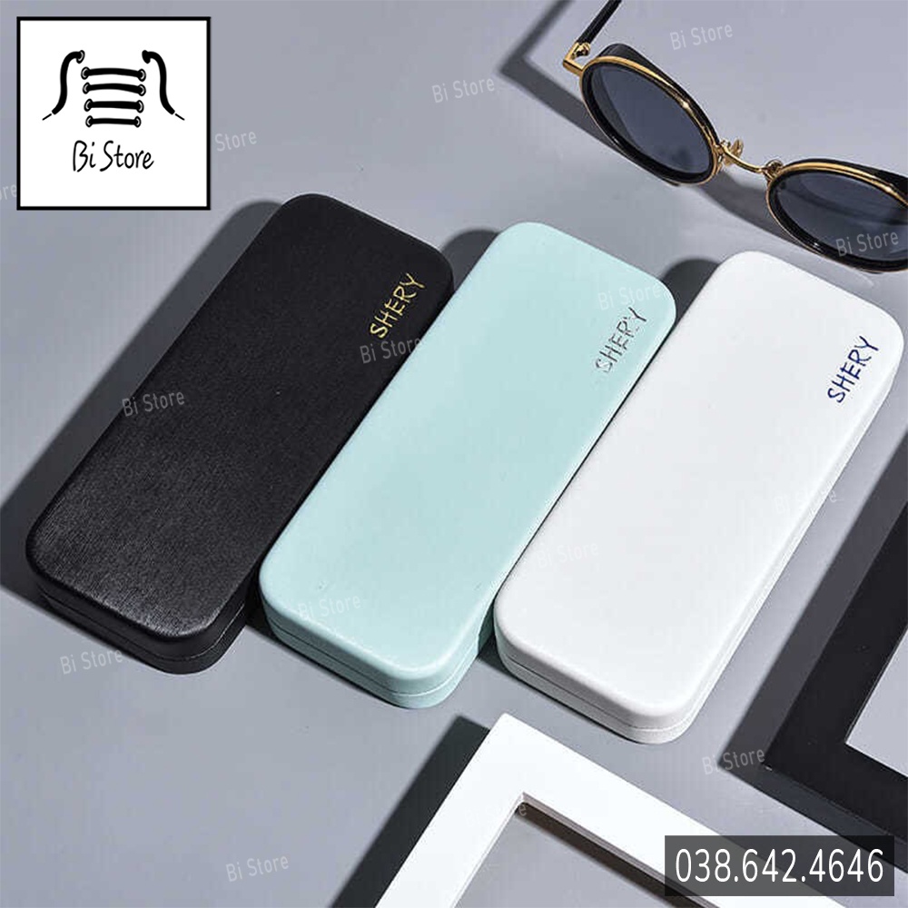 Hộp đựng kính SHERY cao cấp Hàn Quốc, kiểu dáng basic dùng để đựng gọng kính cận