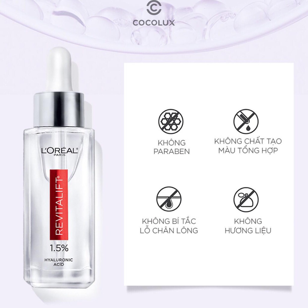 [CoCoLux] Dưỡng Chất Cấp Ẩm Làm Da Sáng Mịn L'OREAL 1.5% +VAT