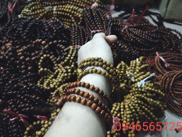 Tràng 108 hạt gỗ hương 6ly đến 12ly