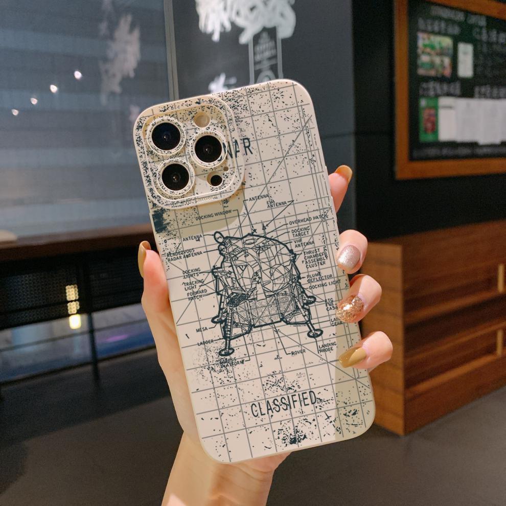 Ốp Điện Thoại Góc Vuông In Logo NASA Cho Xiaomi Redmi Note 11 Pro 5G 11S 10 Pro 4G 10S Redmi 10C 9C A1