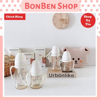 Bình sữa gấu ppsu tuỳ chọn size núm; size 200ml - 300ml
