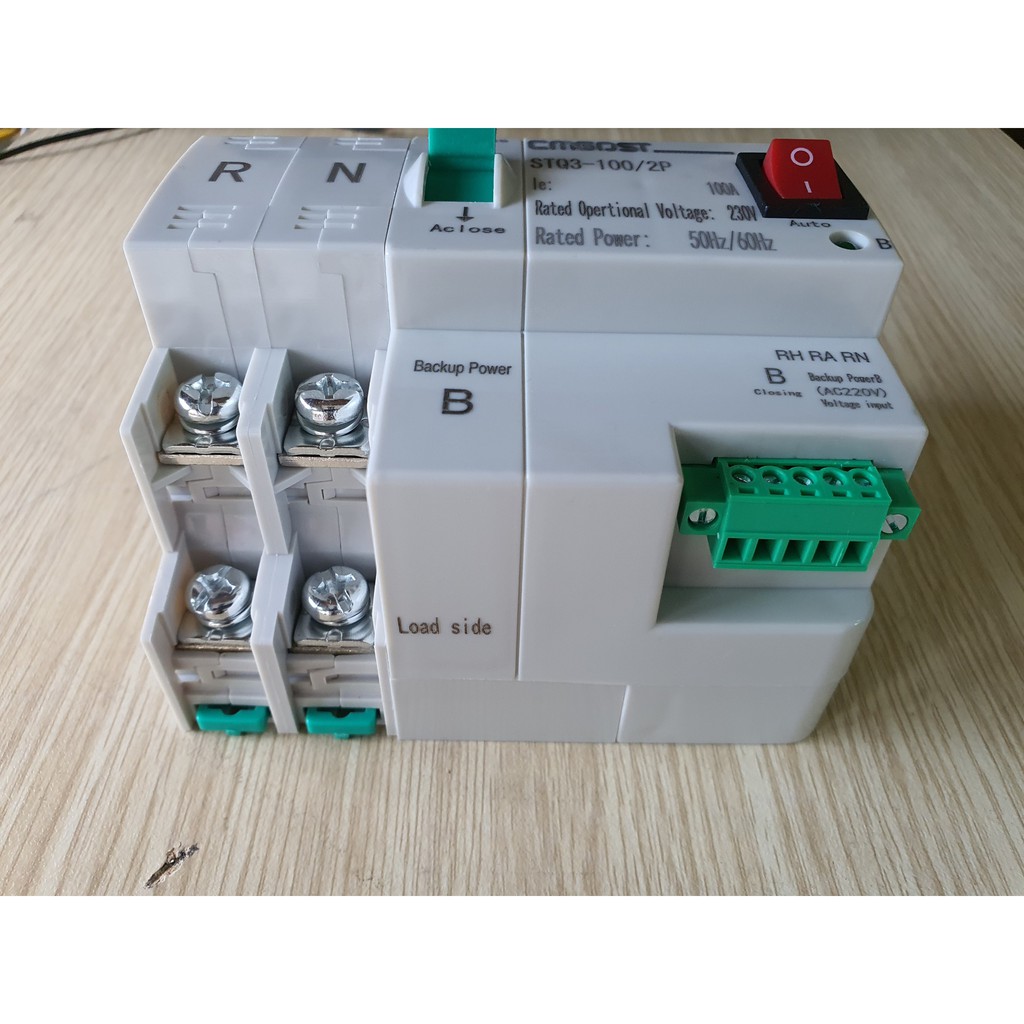 ATS mini tự động chuyển mạch nhanh 220V 2P 100A STQ3-100/2P