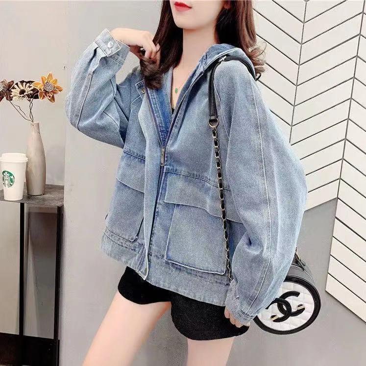 Áo Khoác Denim Thêu Họa Tiết Phong Cách Hàn Quốc Mới