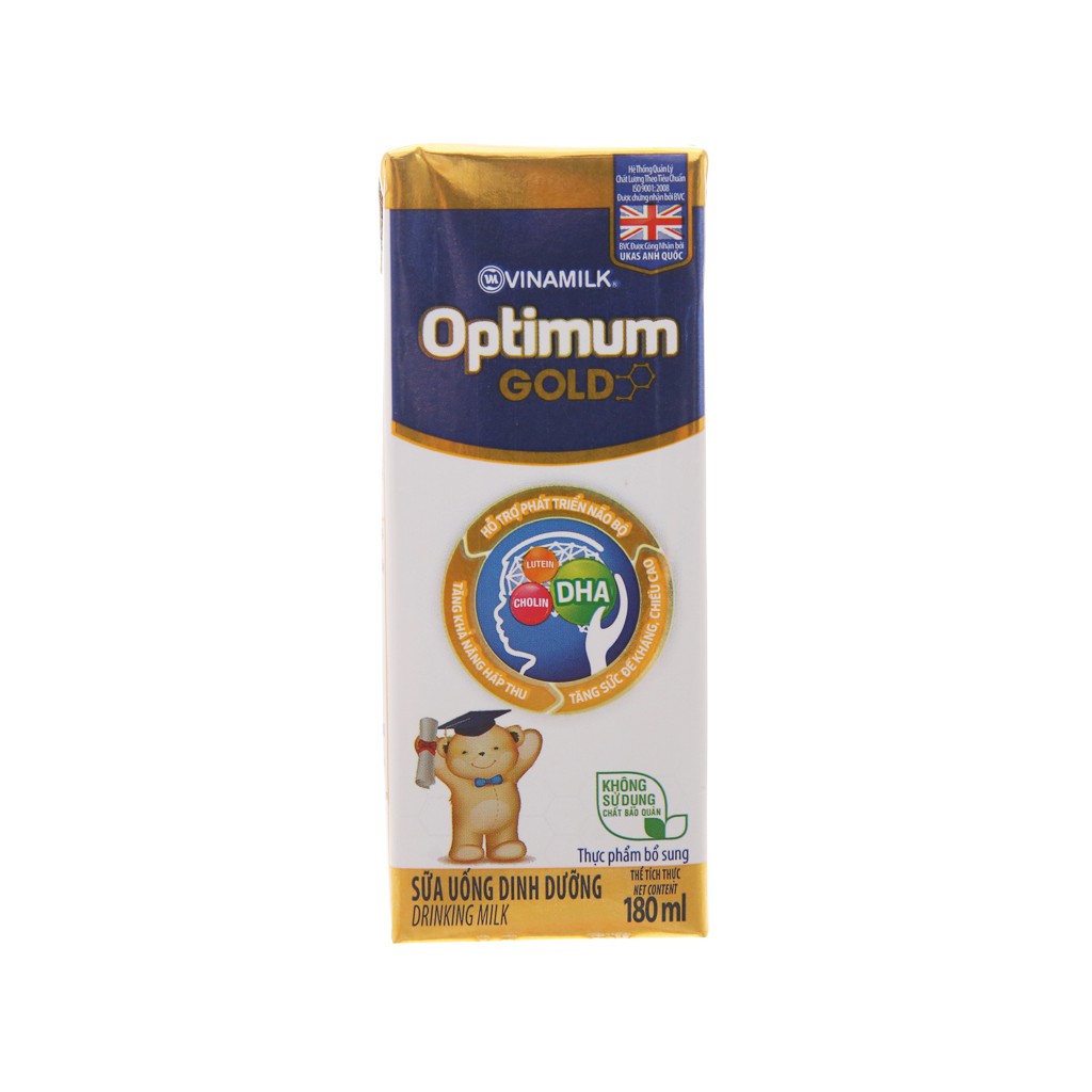 Sữa bột pha sẵn Optimum Gold 180ml  Date 2024