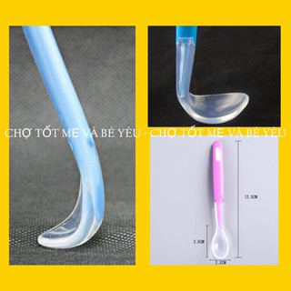 Thìa Silicon ăn dặm siêu mềm (lòng thìa sâu)