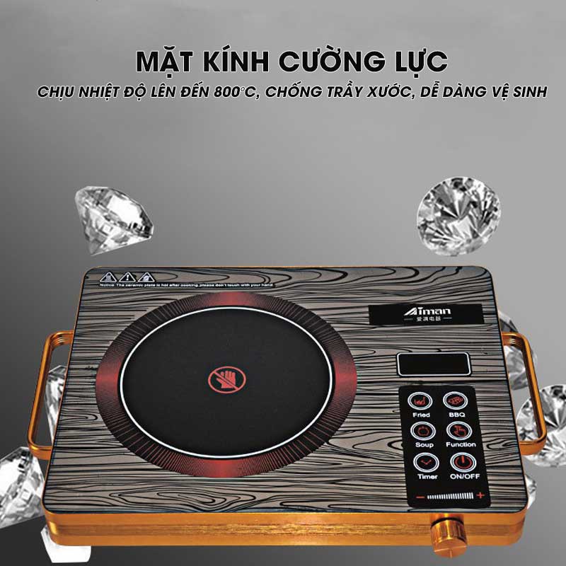 Bếp Hồng Ngoại Cao Cấp Sokany ❤️RẺ VÔ ĐỊCH❤️ Công Suất 2200W 2 Vòng Nhiệt