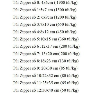 1 Kg Túi Zip Chỉ Đỏ