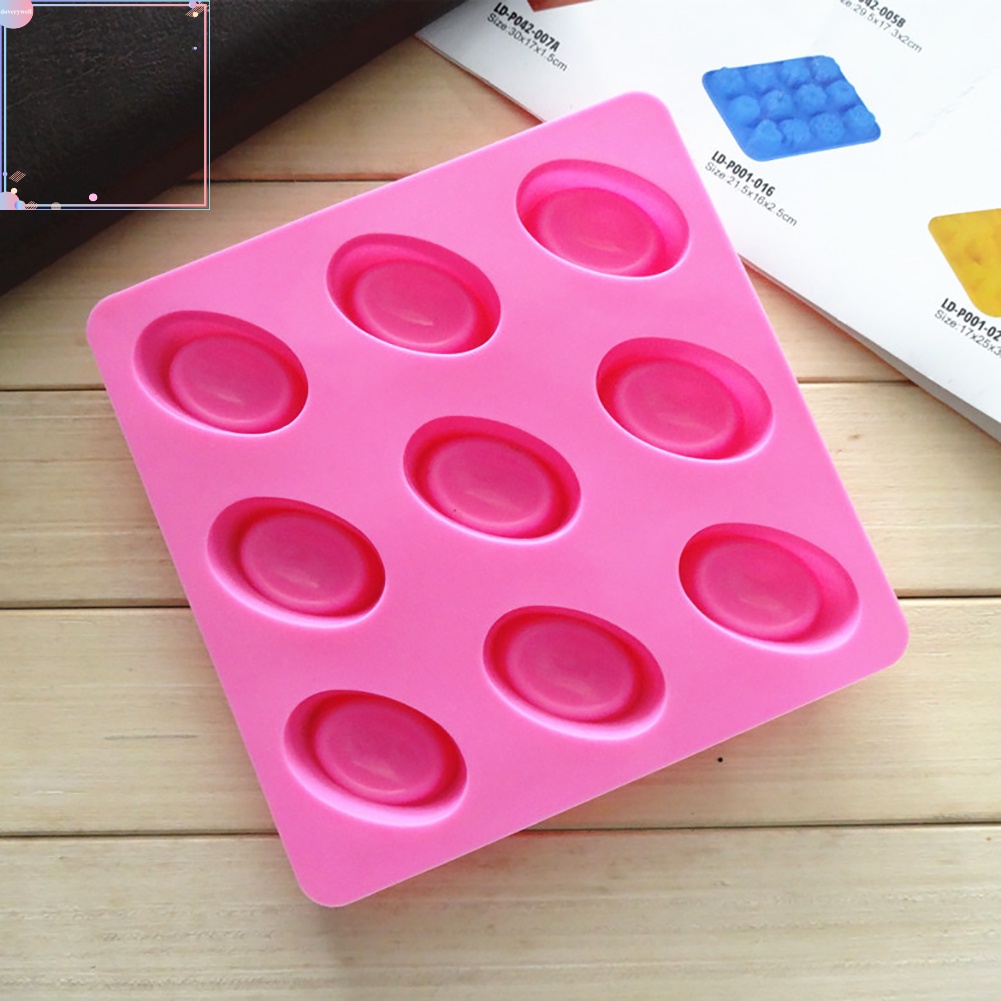 Khuôn silicon tạo hình làm bánh kẹo 9 ô DIY tiện dụng chất lượng cao