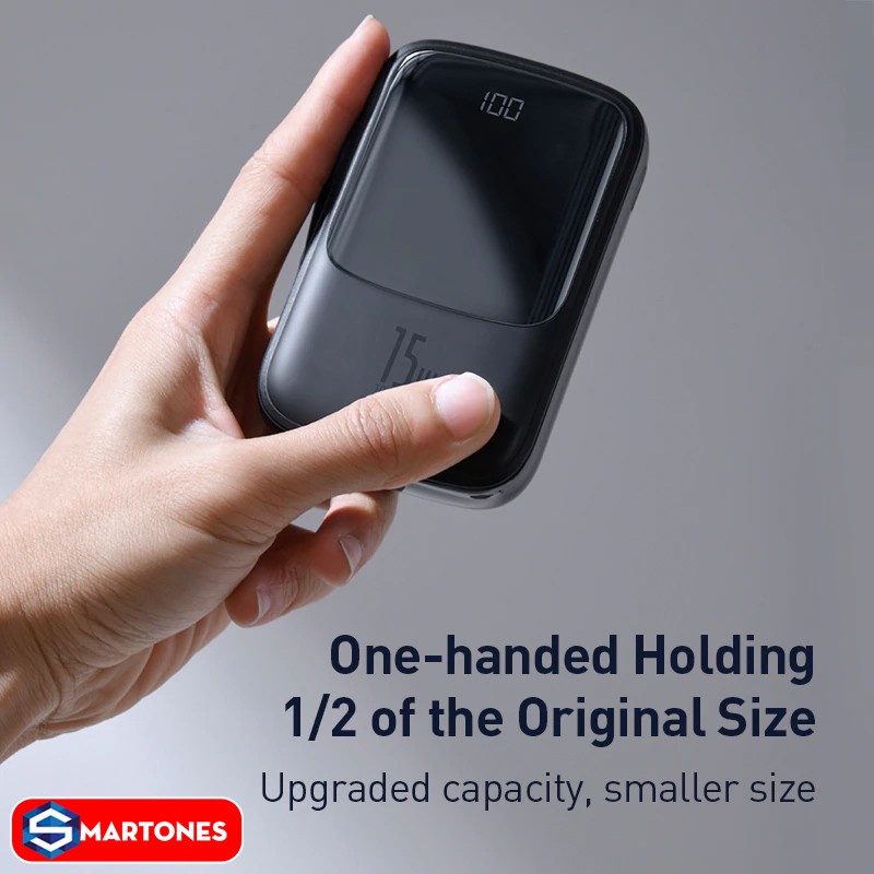 Pin dự phòng Baseus Qpow BS-P1002L 10000mAh đèn led hiển thị pin công suất 3A 15W sạc nhanh cho điện thoại