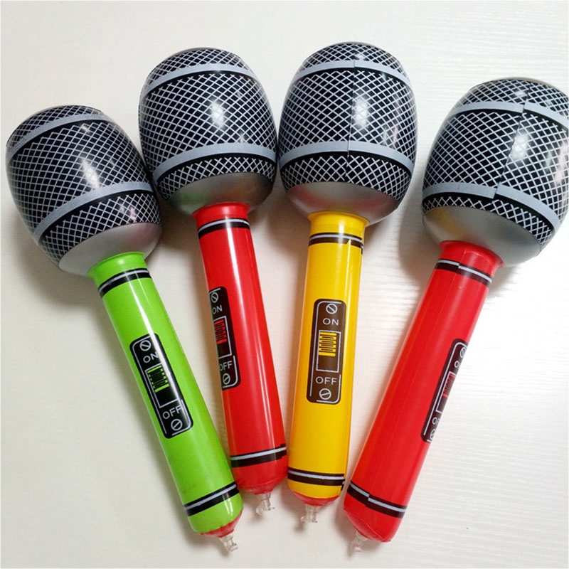 Inflatable Children Blow Up Toy Party Fancy Random Microphone Kids Gift 26/50cm