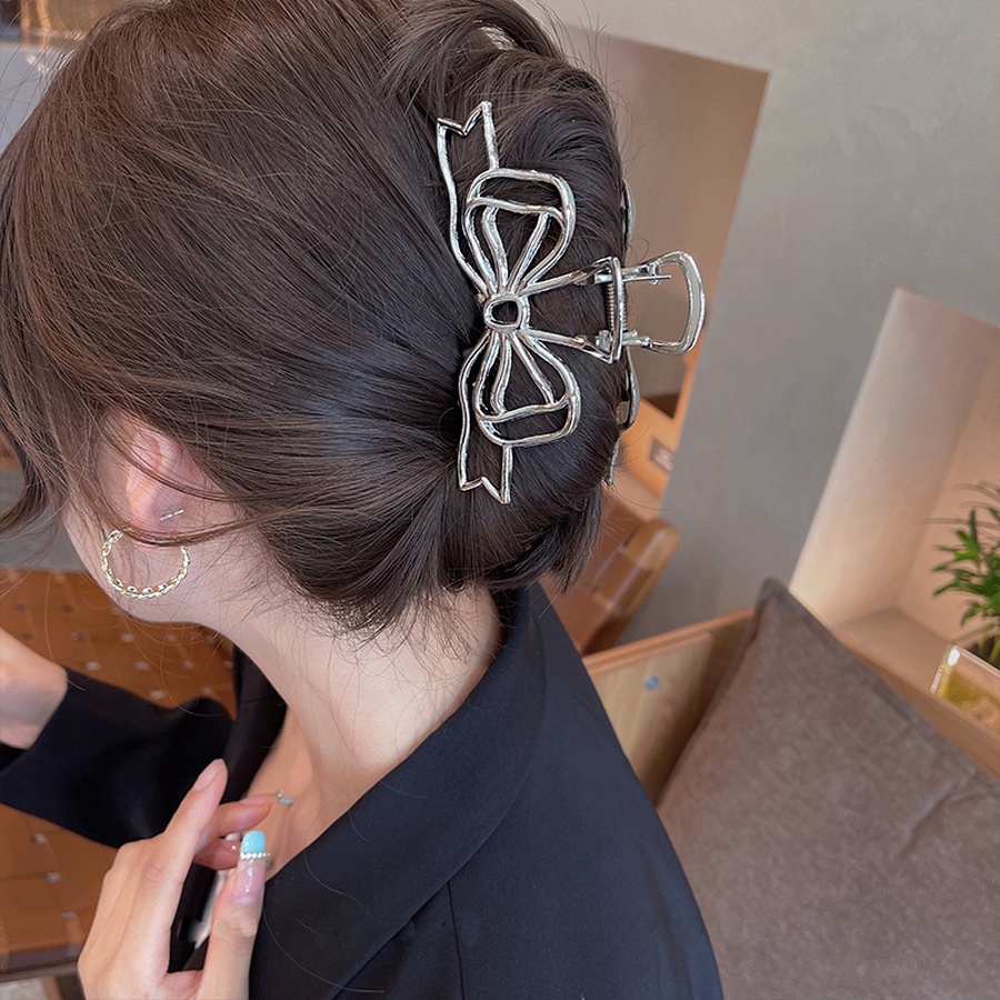 Kẹp Tóc Nơ Kim Loại Thời Trang Hàn Quốc